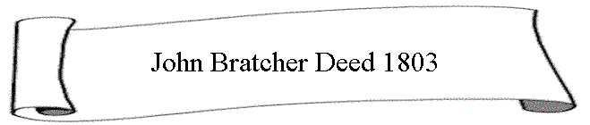 John Bratcher Deed 1803
