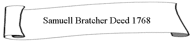 Samuell Bratcher Deed 1768