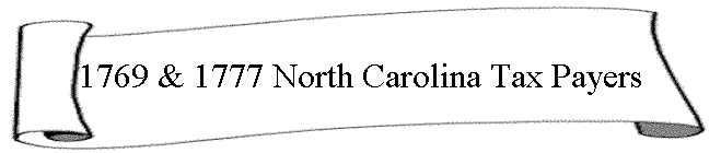 1769 & 1777 North Carolina Tax Payers