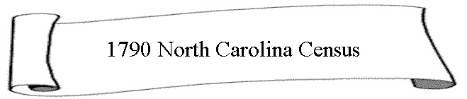 1790 North Carolina Census